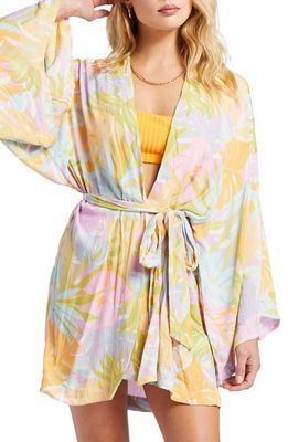 Billabong x Sun Chasers Loveland Floral Cover-Up Wrap in White Multi