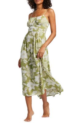 Billabong Your Babe Floral Sundress in Seaweed