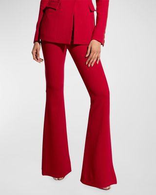 Billie High-Rise Crepe Trousers