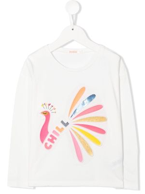 Billieblush bird-print long-sleeve T-shirt - Neutrals