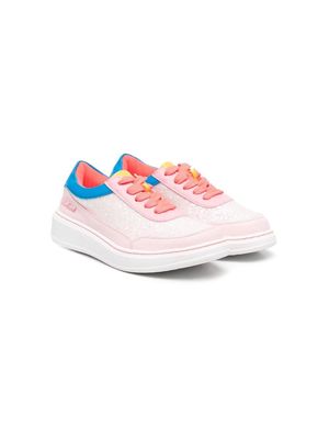 Billieblush colour-block glitter-panel sneakers - Pink