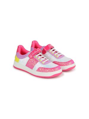 Billieblush colour-block glitter sneakers - Pink