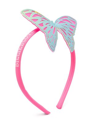 Billieblush glitter-detail butterfly headband - Pink