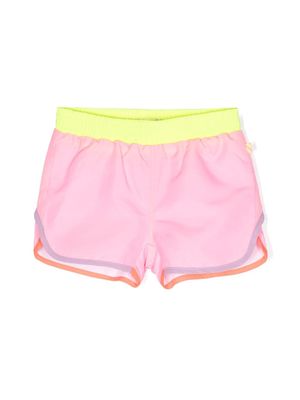 Billieblush glitter-detail swim shorts - Pink