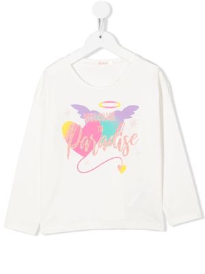 Billieblush graphic-print cotton T-Shirt - Neutrals