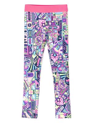 Billieblush graphic-print leggings - Pink