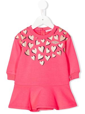 Billieblush heart-print detail dress - Pink