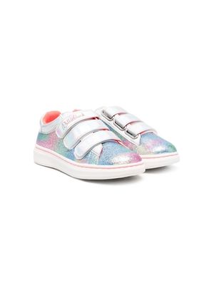 Billieblush holographic-finish touch-strap sneakers - Silver