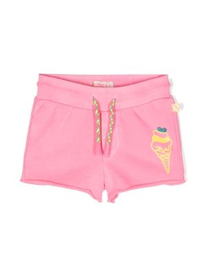 Billieblush ice cream-print cotton shorts - Pink