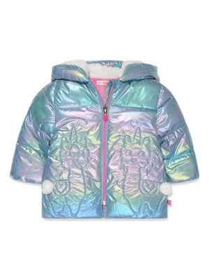 Billieblush iridescent effect quilted jacket - Blue
