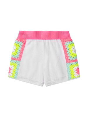 Billieblush knitted cotton shorts - White