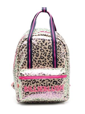 Billieblush leopard-print zip-up backpack - Neutrals