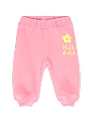 Billieblush logo-print cotton track pants - Pink