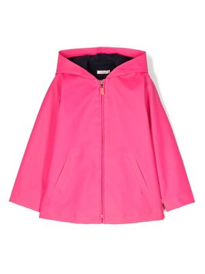 Billieblush logo-print hooded jacket - Pink