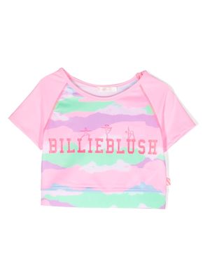 Billieblush logo-print T-shirt - Pink