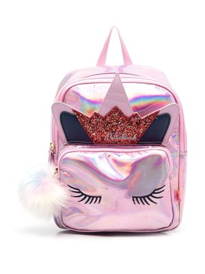 Billieblush metallic-finish Unicorn backpack - Pink