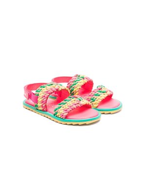 Billieblush open-toe flat sandals - Pink