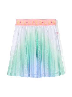 Billieblush pleated mesh mini skirt - White