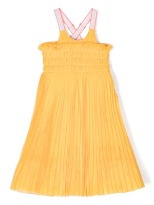 Billieblush pleated tulle dress - Yellow