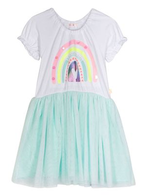 Billieblush rainbow-print dress - White