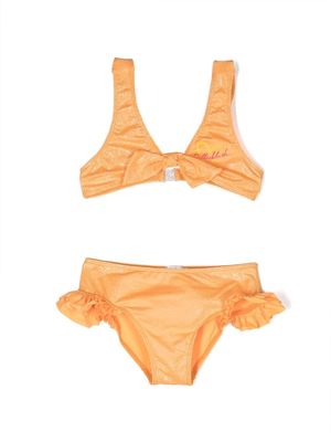 Billieblush ruffled-detail bikini set - Orange
