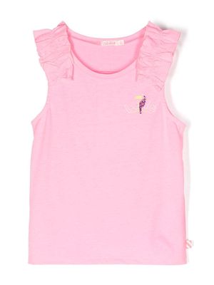 Billieblush ruffled-trim sleeveless top - Pink