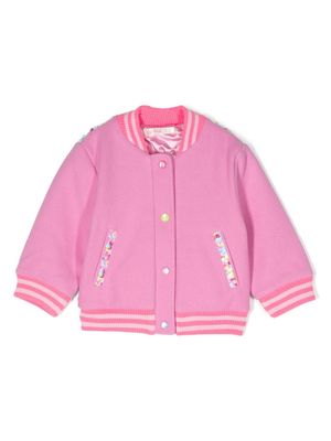 Billieblush sequin-embellished bomber jacket - Pink