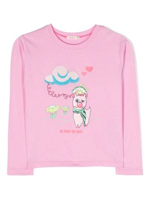 Billieblush sequin-embellished cotton T-shirt - Pink
