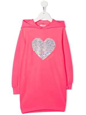 Billieblush sequin-embellished hoodie dress - Pink