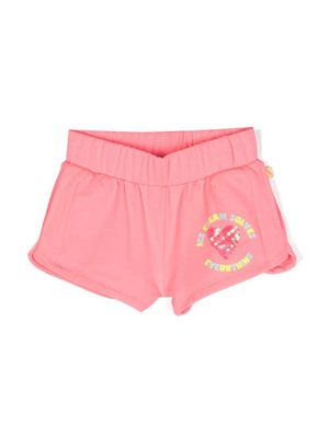 Billieblush sequinned heart-motif shorts - Pink