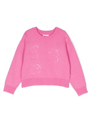Billieblush symbol-embellished jumper - Pink