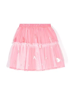 Billieblush tulle-overlay skirt - Pink