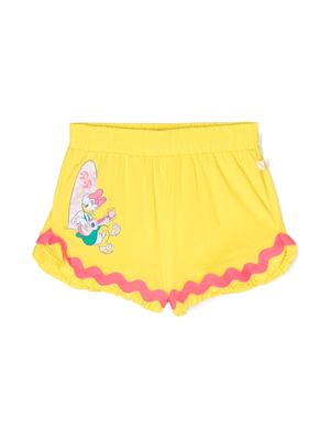 Billieblush x Disney Daisy Duck-print shorts - Yellow