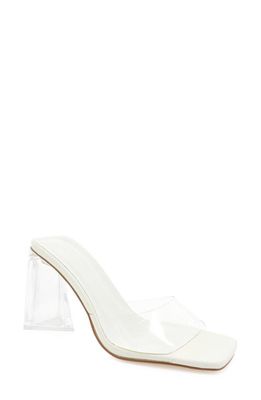 Billini Quota Slide Sandal in White-Clear