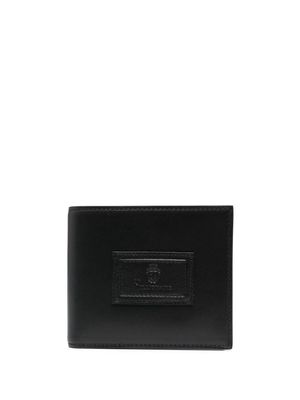 Billionaire bi-fold leather cardholder - Black