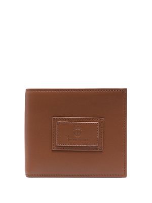 Billionaire bi-fold leather cardholder - Brown