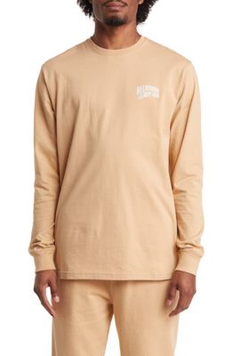 Billionaire Boys Club Arch Logo Oversize Long Sleeve T-Shirt in Latte