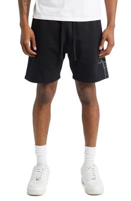 Billionaire Boys Club Astro Cotton Blend Sweat Shorts in Black