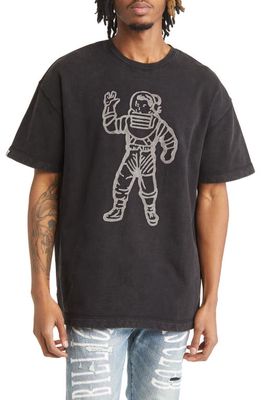 Billionaire Boys Club Astronaut Embroidered Oversize Graphic Tee in Black