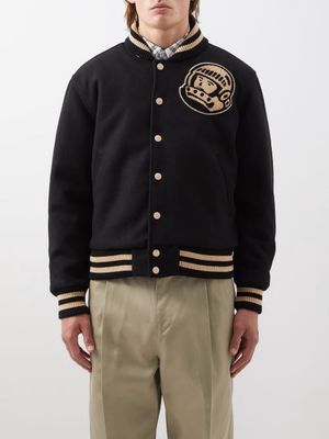 Billionaire Boys Club - Astronaut-patch Felt Varsity Jacket - Mens - Black
