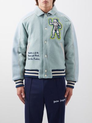 Billionaire Boys Club - Astronaut-patch Felted Bomber Jacket - Mens - Blue