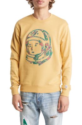 Billionaire Boys Club BB Digitized Astro French Terry Graphic Sweatshirt in Curry