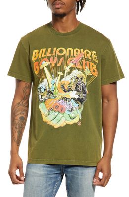 Billionaire Boys Club BB Epic Cotton Graphic Tee in Olive Drab