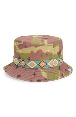 Billionaire Boys Club Camo Cotton Bucket Hat in Olive Bran