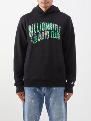 Billionaire Boys Club - Camouflage-logo Cotton Hooded Sweatshirt - Mens - Black