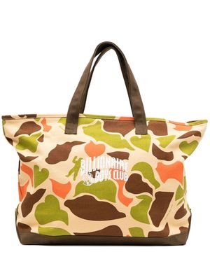 Billionaire Boys Club camouflage-pattern tote bag - Brown