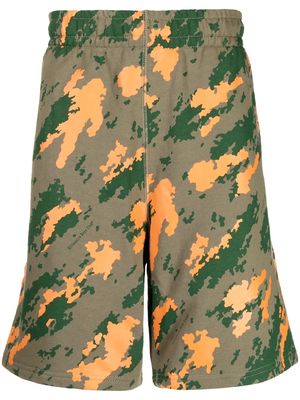 Billionaire Boys Club camouflage-print cotton bermuda shorts - Green