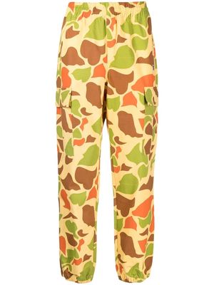 Billionaire Boys Club camouflage-print elasticated trousers - Yellow