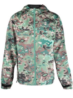 Billionaire Boys Club camouflage-print hooded jacket - Green