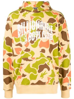 Billionaire Boys Club camouflage-print long-sleeved hoodie - Brown